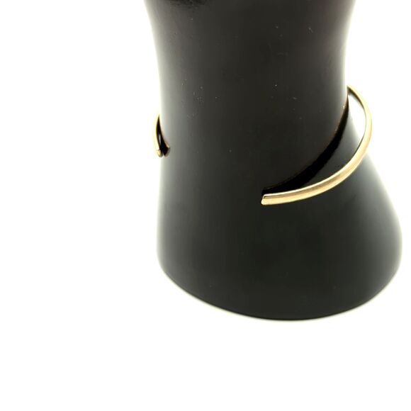 Vintage Signed Sarah Coventry floral enamel gold-tone bangle bracelet - rose - Picture 2 of 3